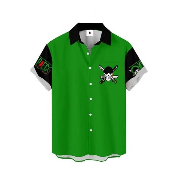 Chemise hawaïenne One Piece Roronoa Zoro 04 - Maison Otaku – Image 2