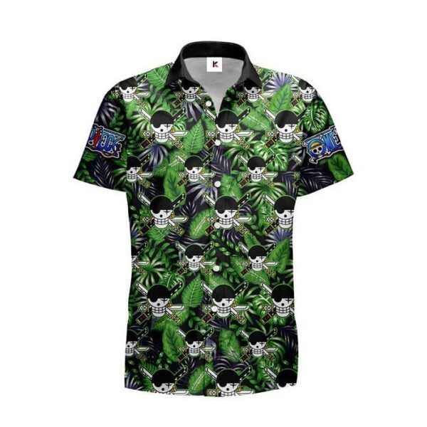 Chemise hawaïenne One Piece Roronoa Zoro 03 - Maison Otaku – Image 2