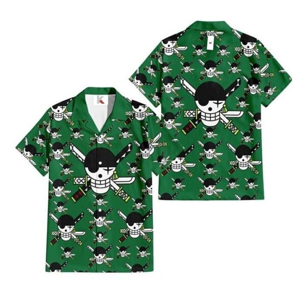 Chemise hawaïenne One Piece Roronoa Zoro 02 - Maison Otaku