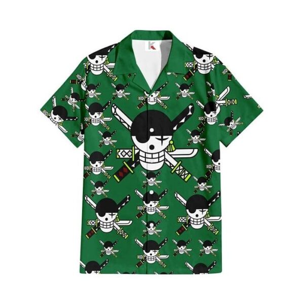 Chemise hawaïenne One Piece Roronoa Zoro 02 - Maison Otaku – Image 2