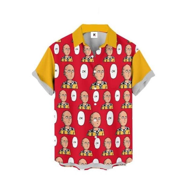 Chemise hawaïenne One Punch Man Saitama - Maison Otaku – Image 2
