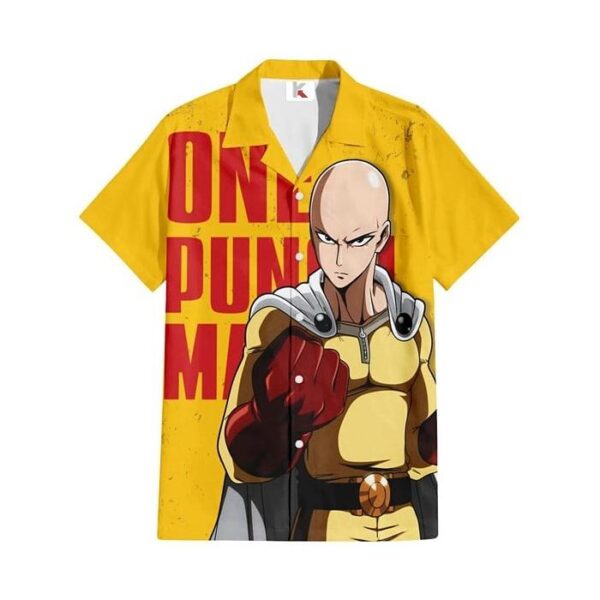 Chemise hawaïenne One Punch Man Saitama 02  - Maison Otaku – Image 2