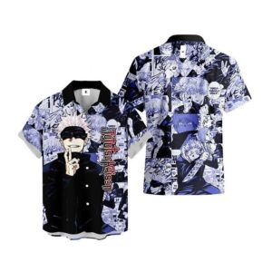 Chemise hawaïenne Jujutsu Kaisen Satoru Gojo - Maison Otaku