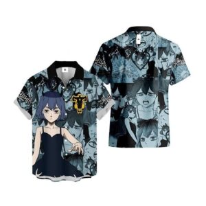 Chemise hawaïenne Black Clover Secre Swallowtail - Maison Otaku