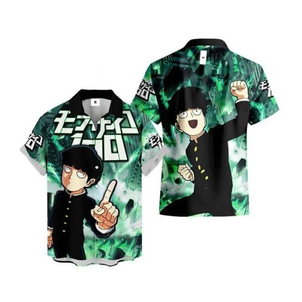 Chemise hawaïenne Mob Psycho 100 Shigeo Kageyama - Maison Otaku