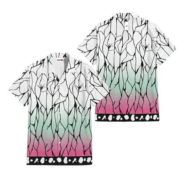 Chemise hawaïenne Demon Slayer Shinobu - Maison Otaku