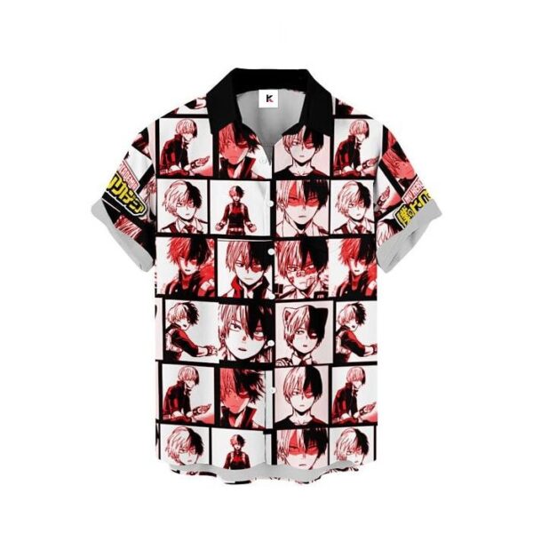 Chemise hawaïenne My Hero Academia Shoto Todoroki - Maison Otaku – Image 2
