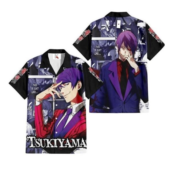 Chemise hawaïenne Tokyo Ghoul Shuu Tsukiyama - Maison Otaku