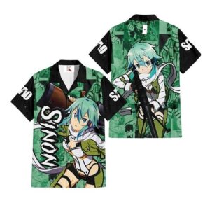Chemise hawaïenne Sword Art Online Sinon - Maison Otaku