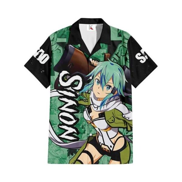 Chemise hawaïenne Sword Art Online Sinon - Maison Otaku – Image 2