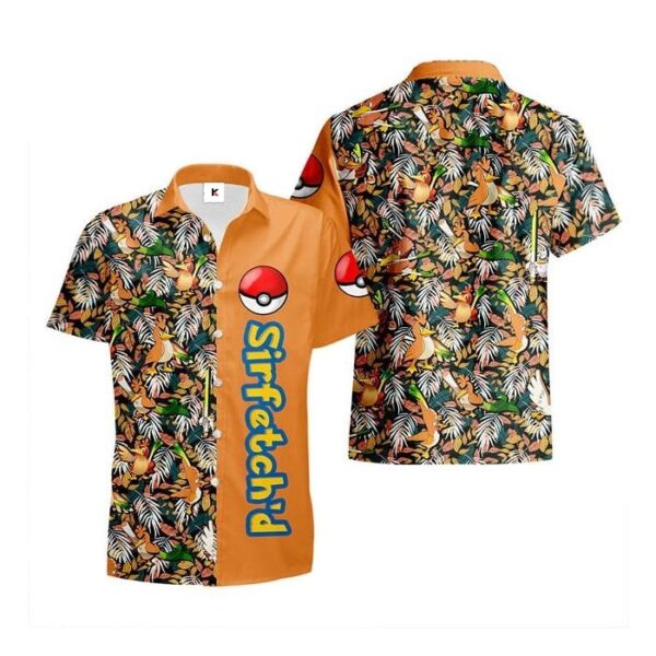 Chemise hawaïenne Pokémon Palarticho - Maison Otaku