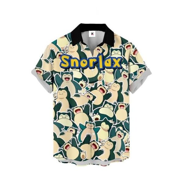 Chemise hawaïenne Pokémon Ronflex - Maison Otaku – Image 2
