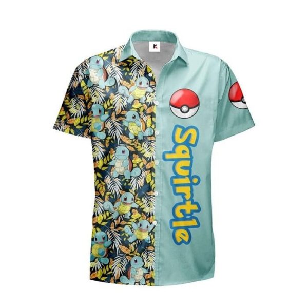 Chemise hawaïenne Pokémon Carapuce 03 - Maison Otaku – Image 2