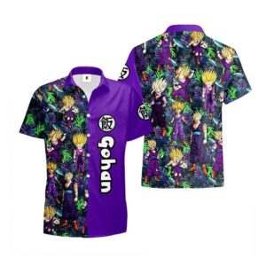 Chemise hawaïenne Dragon Ball Gohan Super Saiyan 02 - Maison Otaku
