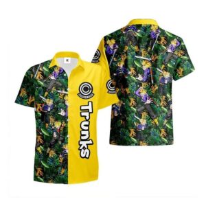 Chemise hawaïenne Dragon Ball Trunks Super Saiyan - Maison Otaku