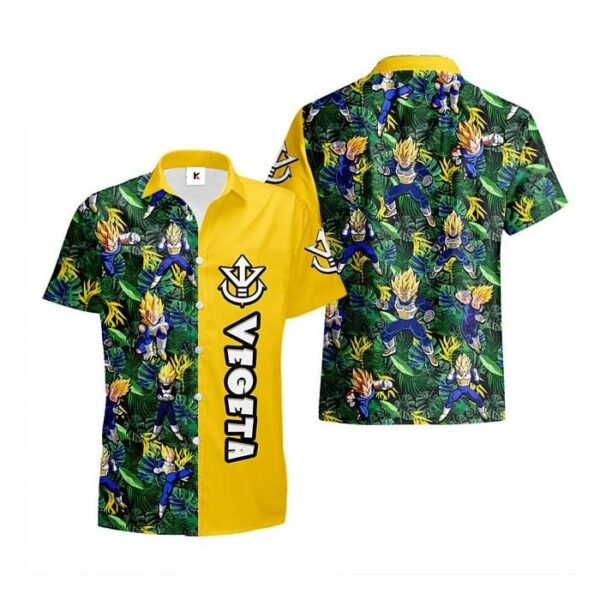 Chemise hawaïenne Dragon Ball Vegeta Super Saiyan 03 - Maison Otaku