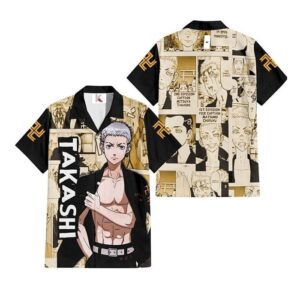 Chemise hawaïenne Tokyo Revengers Takashi Mitsuya - Maison Otaku