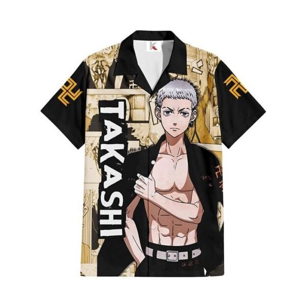 Chemise hawaïenne Tokyo Revengers Takashi Mitsuya - Maison Otaku – Image 2