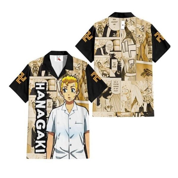 Chemise hawaïenne Tokyo Revengers Takemichi Hanagaki - Maison Otaku