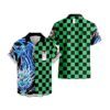 Chemise hawaïenne Demon Slayer Tanjiro Respiration de l’eau - Maison Otaku