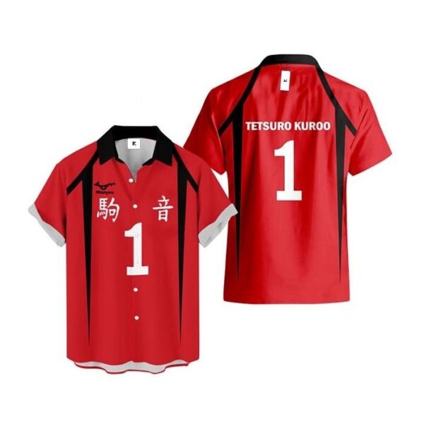 Chemise hawaïenne Haikyuu!! Tetsuro Kuroo - Maison Otaku