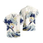 Chemise hawaïenne Pokémon Togepi Vague de Kanagawa – Maison Otaku