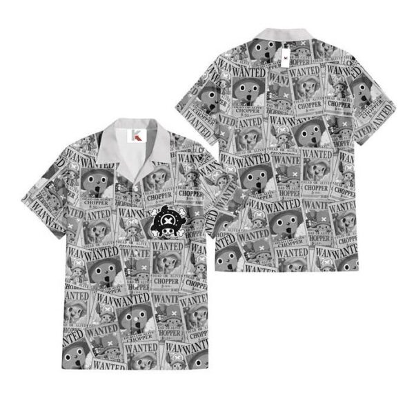 Chemise hawaïenne One Piece Tony Tony Chopper 04 - Maison Otaku