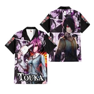Chemise hawaïenne Tokyo Ghoul Touka Kirishima - Maison Otaku