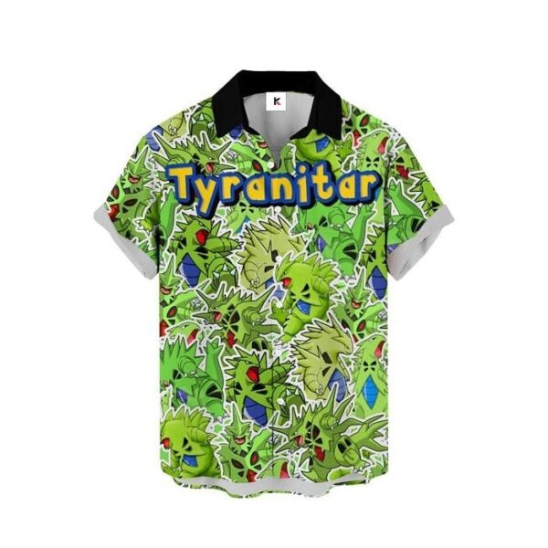 Chemise hawaïenne Pokémon Tyranocif 02 - Maison Otaku – Image 2