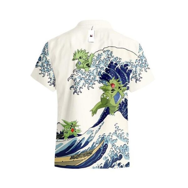 Chemise hawaïenne Pokémon Rhinoféros Vague de Kanagawa - Maison Otaku – Image 3