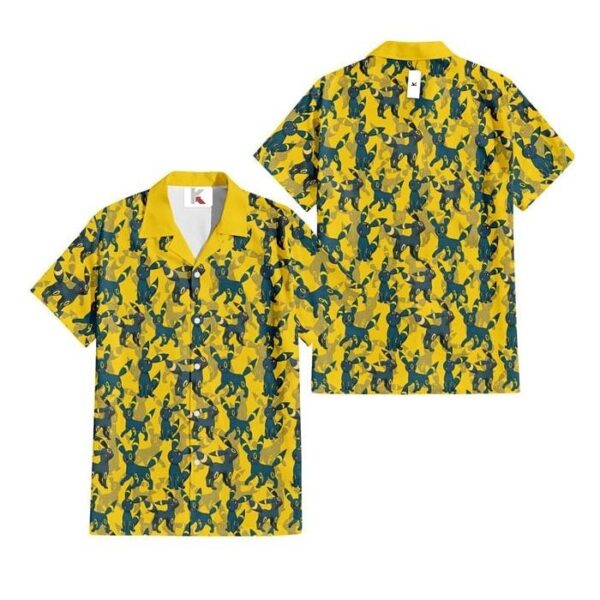 Chemise hawaïenne Pokémon Noctali 03 - Maison Otaku
