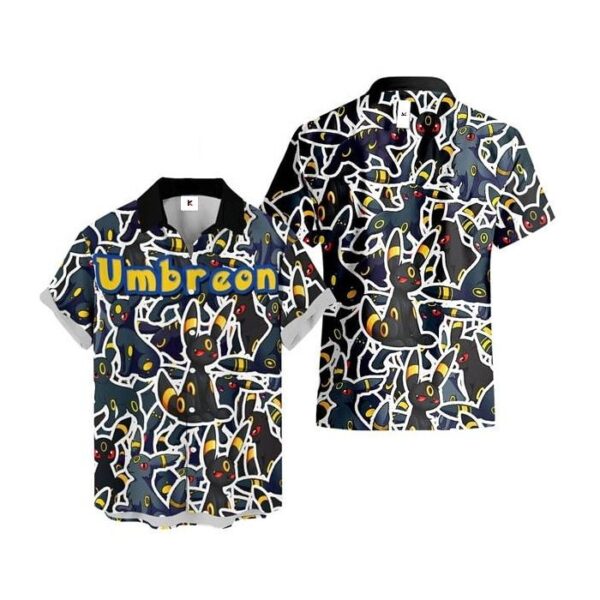 Chemise hawaïenne Pokémon Noctali - Maison Otaku