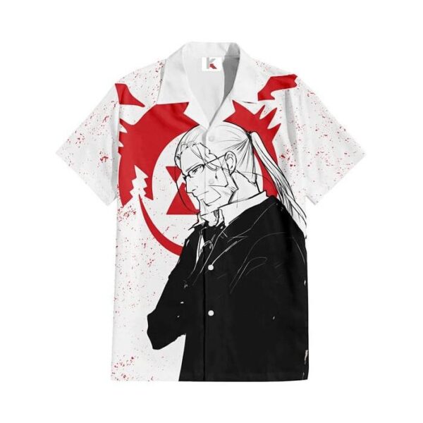 Chemise hawaïenne Fullmetal Alchemist Van Hohenheim 02 - Maison Otaku – Image 2