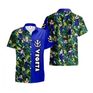 Chemise hawaïenne Dragon Ball Vegeta 02 - Maison Otaku