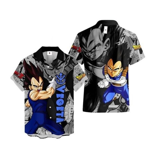 Chemise hawaïenne Dragon Ball Vegeta 03 - Maison Otaku