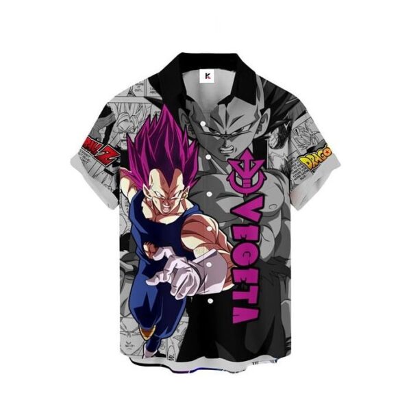 Chemise hawaïenne Dragon Ball Vegeta Ultra Ego 03 - Maison Otaku – Image 2