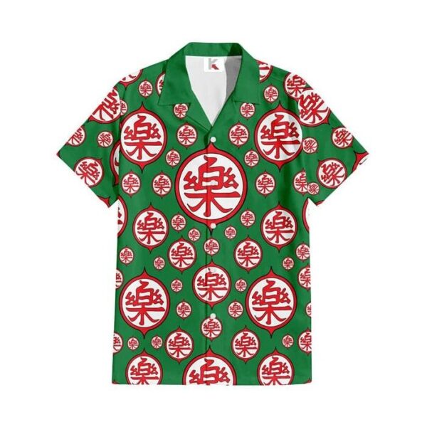 Chemise hawaïenne Dragon Ball Yamcha Symboles - Maison Otaku – Image 2