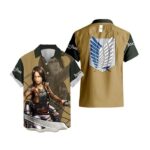 Chemise hawaïenne L’Attaque des Titans Ymir – Maison Otaku
