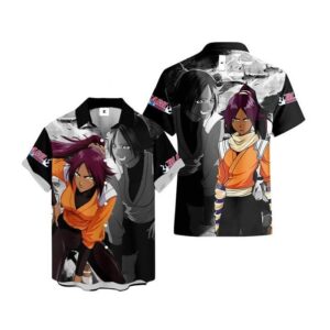 Chemise hawaïenne Bleach Yoruichi Shihouin 02 - Maison Otaku