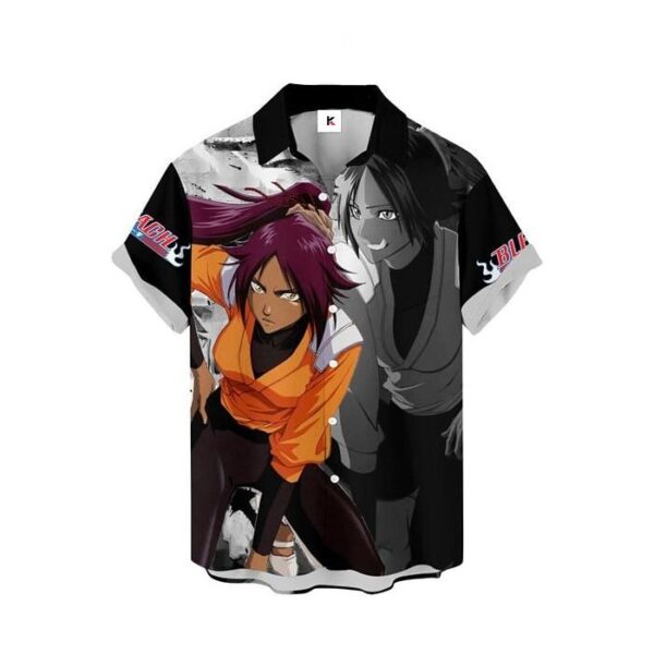 Chemise hawaïenne Bleach Yoruichi Shihouin 02 - Maison Otaku – Image 2