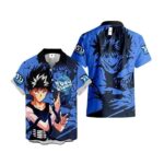 Chemise hawaïenne Yu Yu Hakusho Hiei – Maison Otaku