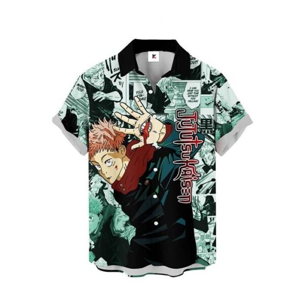 Chemise hawaïenne Jujutsu Kaisen Yuji Itadori - Maison Otaku – Image 2