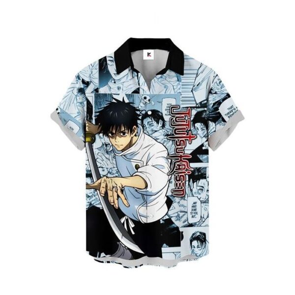 Chemise hawaïenne Jujutsu Kaisen Yuta Okkotsu - Maison Otaku – Image 2