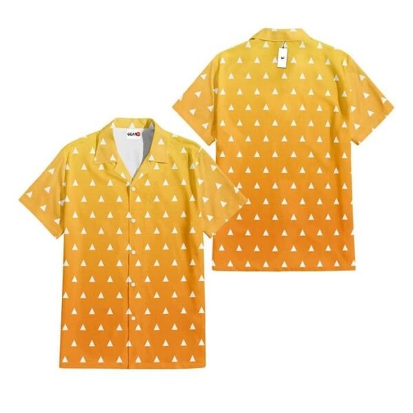 Chemise hawaïenne Demon Slayer Zenitsu 03 - Maison Otaku