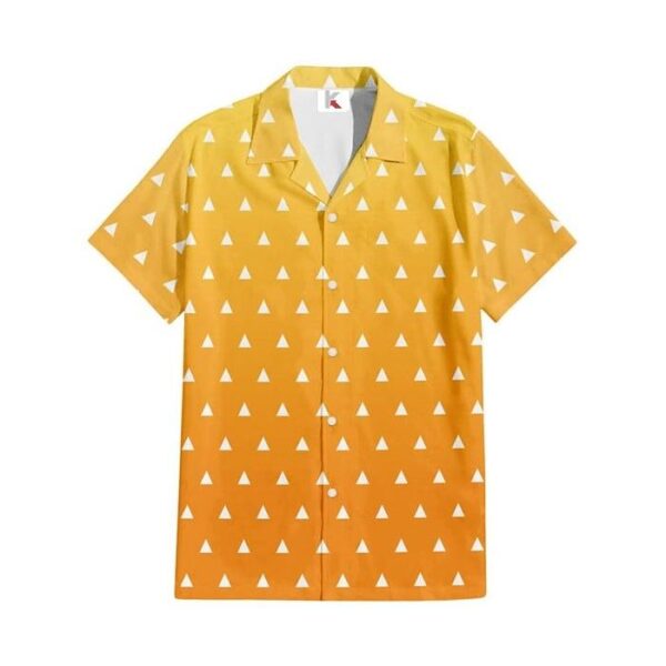 Chemise hawaïenne Demon Slayer Zenitsu 03 - Maison Otaku – Image 2