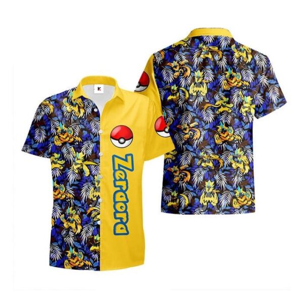 Chemise hawaïenne Pokémon Zeraora - Maison Otaku