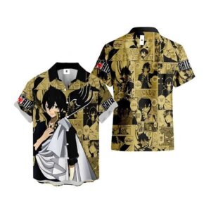 Chemise hawaïenne Fairy Tail Zeref Dragneel - Maison Otaku