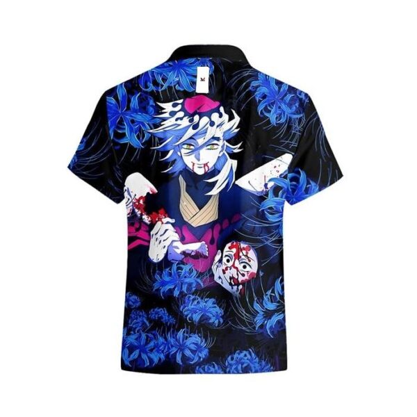 Chemise hawaïenne Demon Slayer Douma Lys araignée bleu - Maison Otaku – Image 3