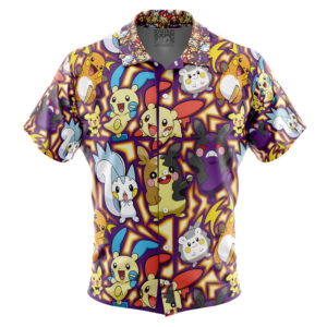 Chemise hawaïenne Type Électrique Pokémon - Maison Otaku