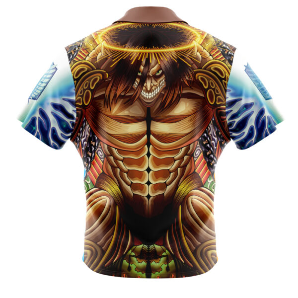 Chemise hawaïenne Trippy Eren Yeager Timeskip L’Attaque des Titans - Maison Otaku – Image 2